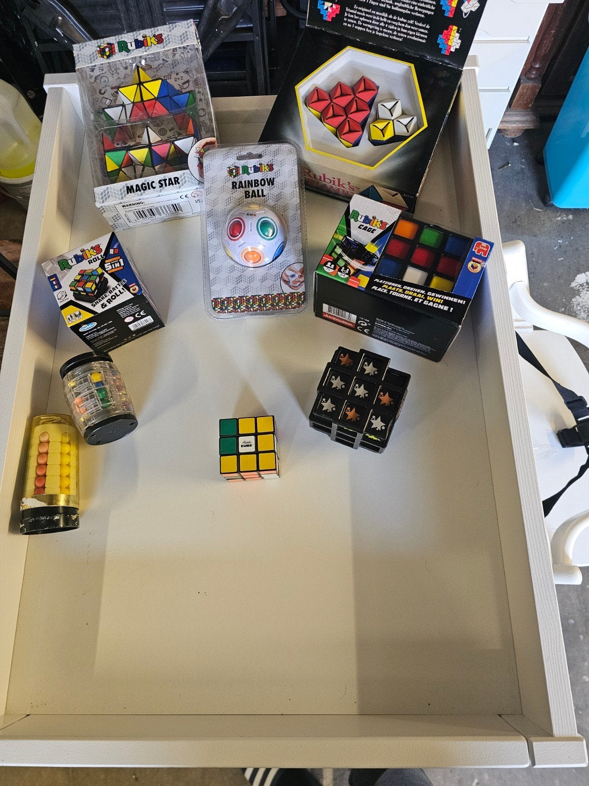 Diverse rubiks alles in een koop, Hobby en Vrije tijd, Denksport en Puzzels, Ophalen of Verzenden, Minder dan 500 stukjes, Zo goed als nieuw