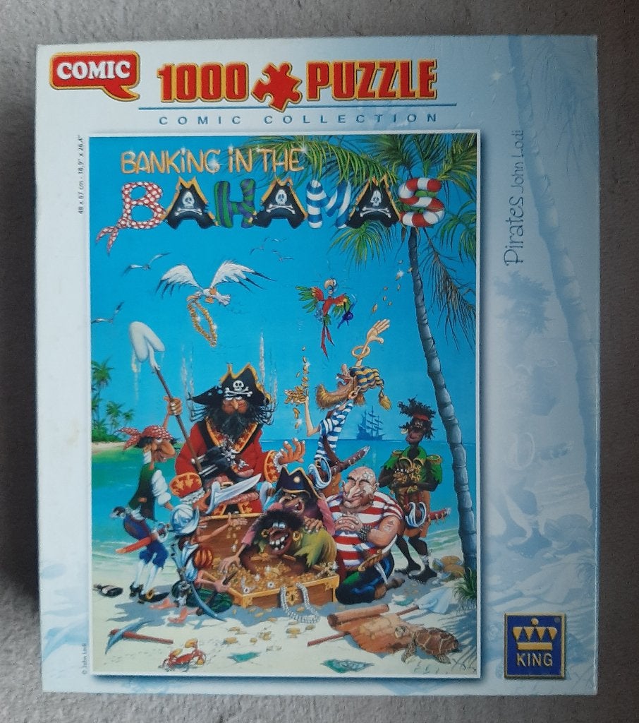 Pirates (Banking in the Bahamas)(Comic puzzel), Ophalen of Verzenden, 500 t/m 1500 stukjes, Gebruikt, Legpuzzel