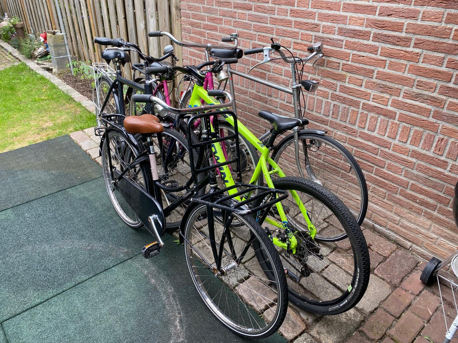 Te koop 5 fietsen, Fietsen en Brommers, Fietsen | Tandems, 55 cm of meer, Ophalen, Gebruikt, Minder dan 10 versnellingen