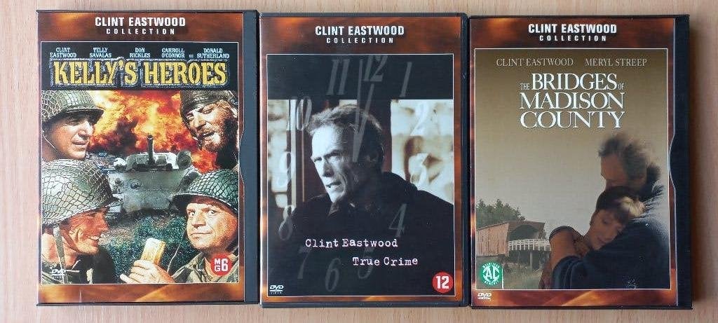 3x Clint Eastwood Collection o.a. Kelly's heroes, True crime, Cd's en Dvd's, Dvd's | Klassiekers, Verzenden, Nederlands, Overige genres