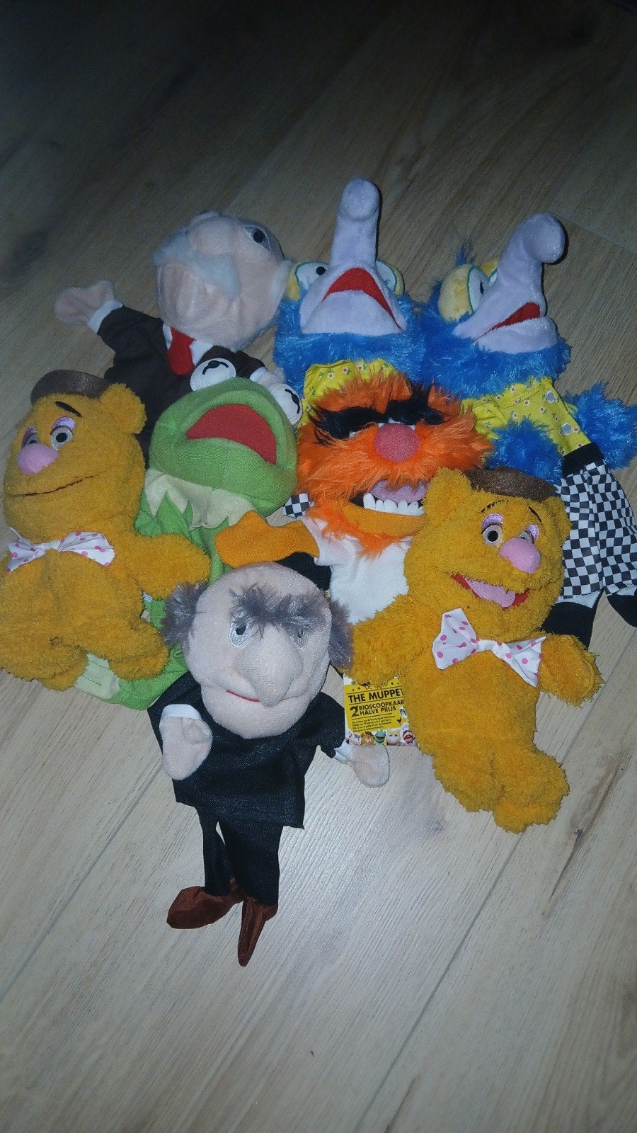 Muppets knuffels - set van 7 (Kermit, Fozzie, Animal, etc.), Groen, Overige merken, Overige karakters, Overige typen