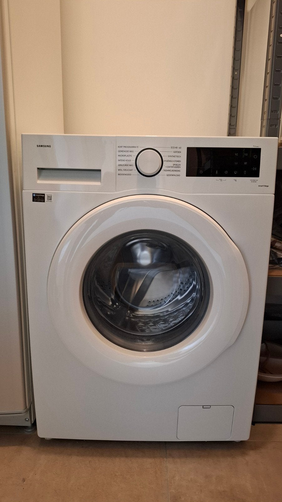 Wasmachine Samsung wit - Zo goed als nieuw, Ophalen, 1200 tot 1600 toeren, 8 tot 10 kg, Zo goed als nieuw