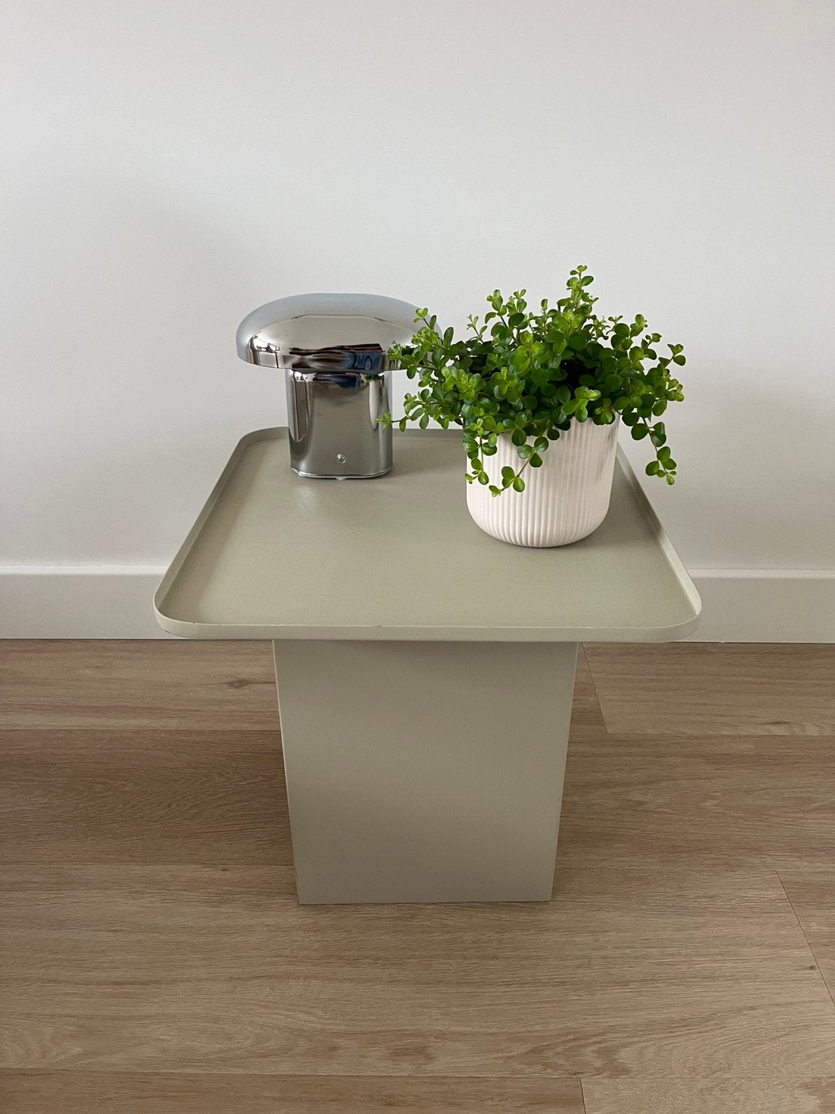 Bijzettafel tafeltje japandi bolia maison bobby side table, Ophalen, Minder dan 45 cm, Minder dan 55 cm, Rond