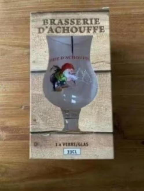 Glas brasserie D’achouffe . Nieuw in de verpakking, Ophalen of Verzenden, Nieuw, Glas of Glazen, Overige merken