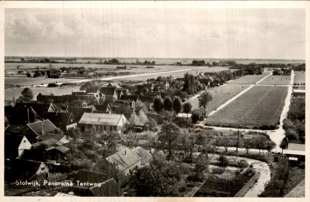 Stolwijk - Panorama - Tentweg, Ophalen of Verzenden, 1960 tot 1980, Gelopen, Zuid-Holland