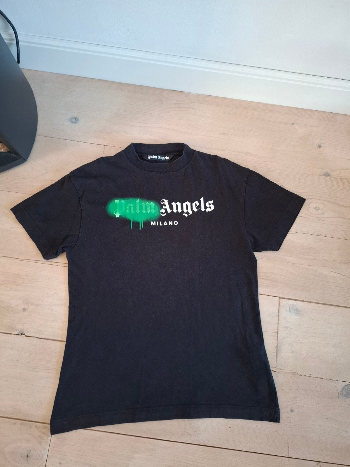 Palm Angels T-shirt Maat S, Kleding | Heren, Palm Angels, Zwart, Ophalen of Verzenden, Zo goed als nieuw