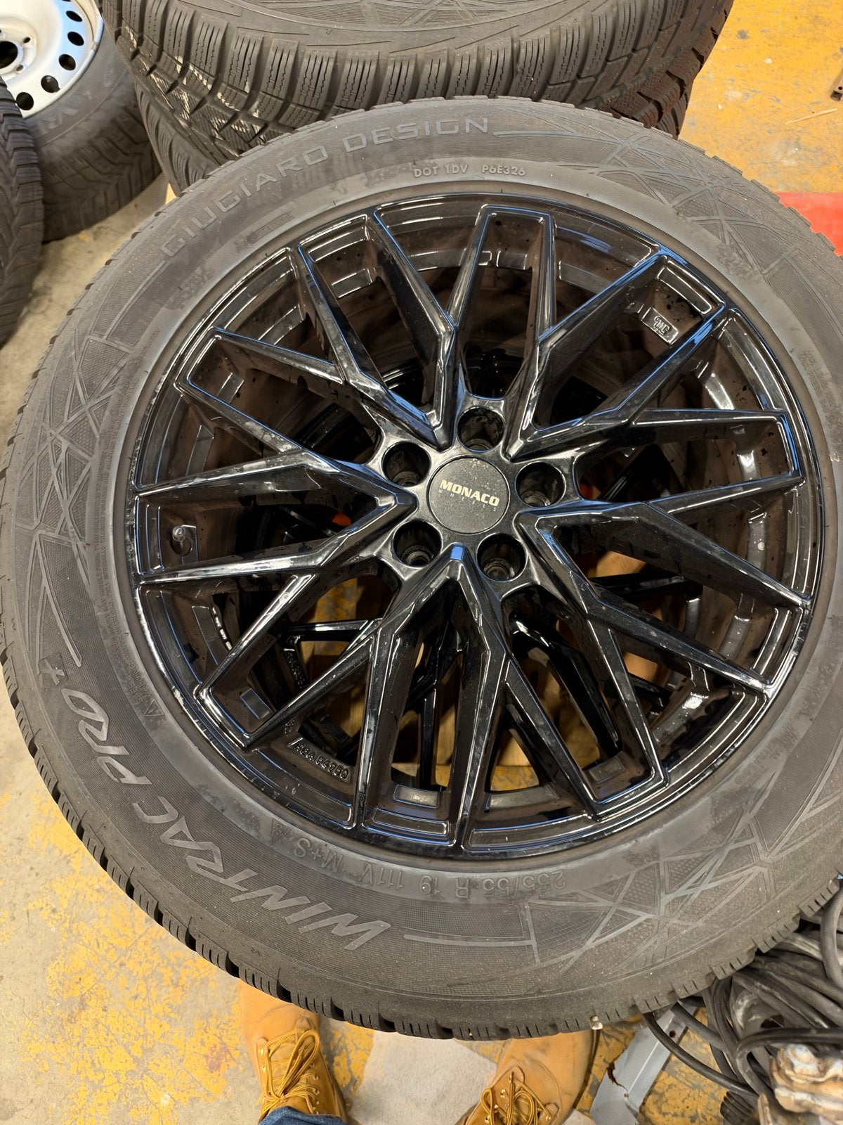 Audi Q7 2020 Winterbanden met Velgen - 255/55 R19, 19 inch, Gebruikt, 255 mm, Banden en Velgen