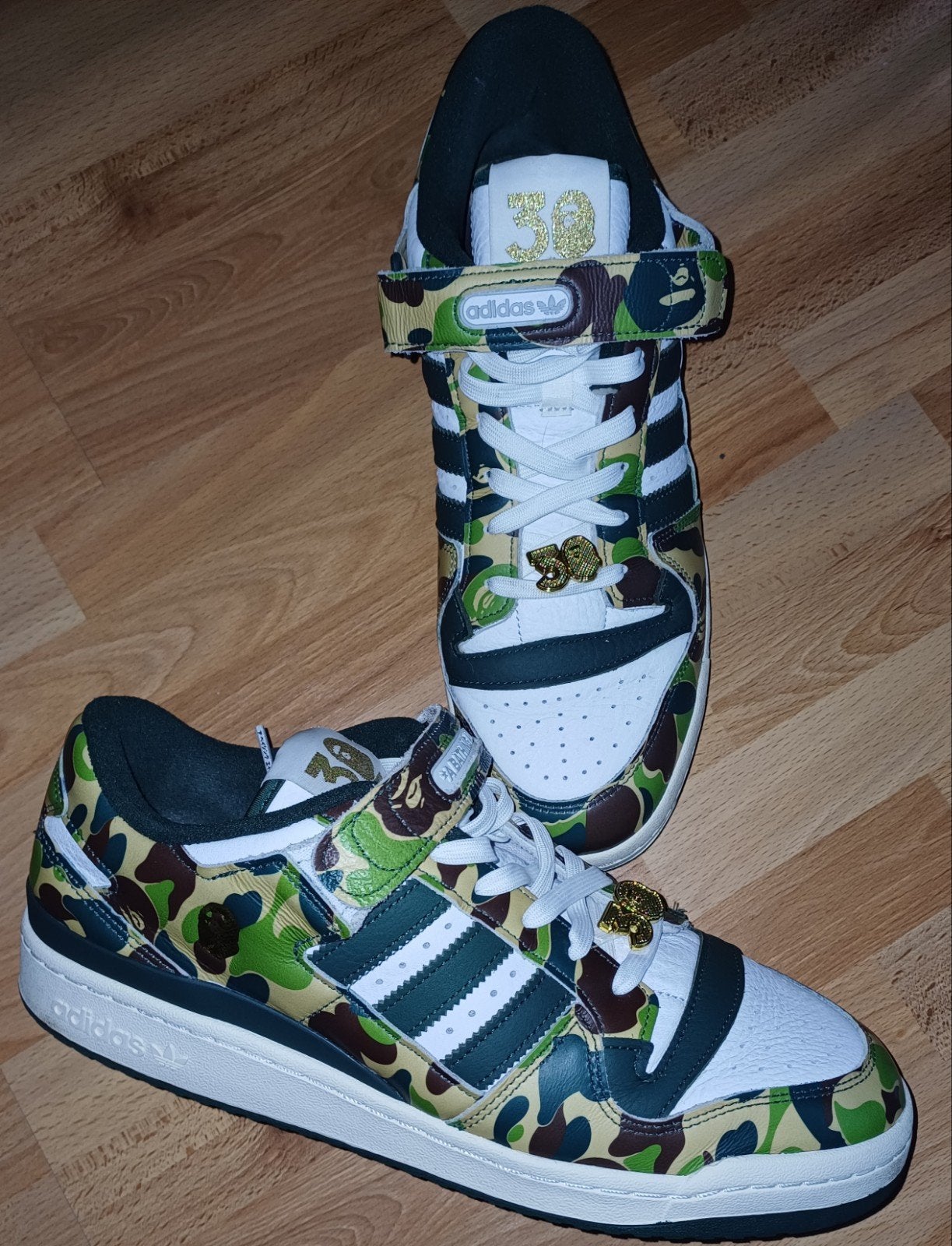Nieuwe Adidas Bape x Forum low Green Camo sneakers.
Maat 46., Overige kleuren, Verzenden, Nieuw, Sneakers of Gympen