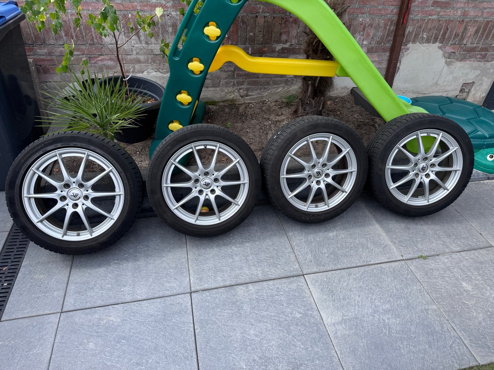 5X112 ET49 Ronal velgen met winterbanden, Auto-onderdelen, Banden en Velgen, Ophalen, Gebruikt, Banden en Velgen, 17 inch