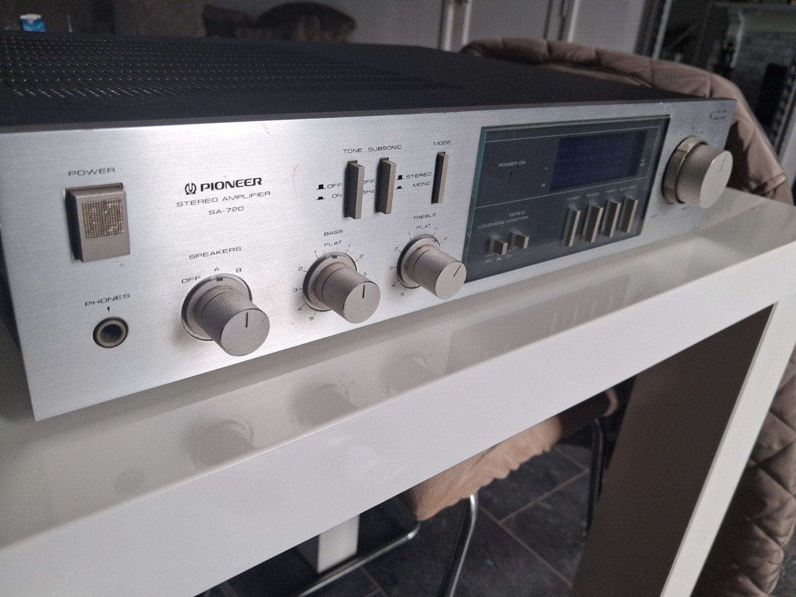 Pioneer SA-720 Stereo Versterker - Vintage Topkwaliteit, Audio, Tv en Foto, Gebruikt, Ophalen of Verzenden, 60 tot 120 watt, Pioneer