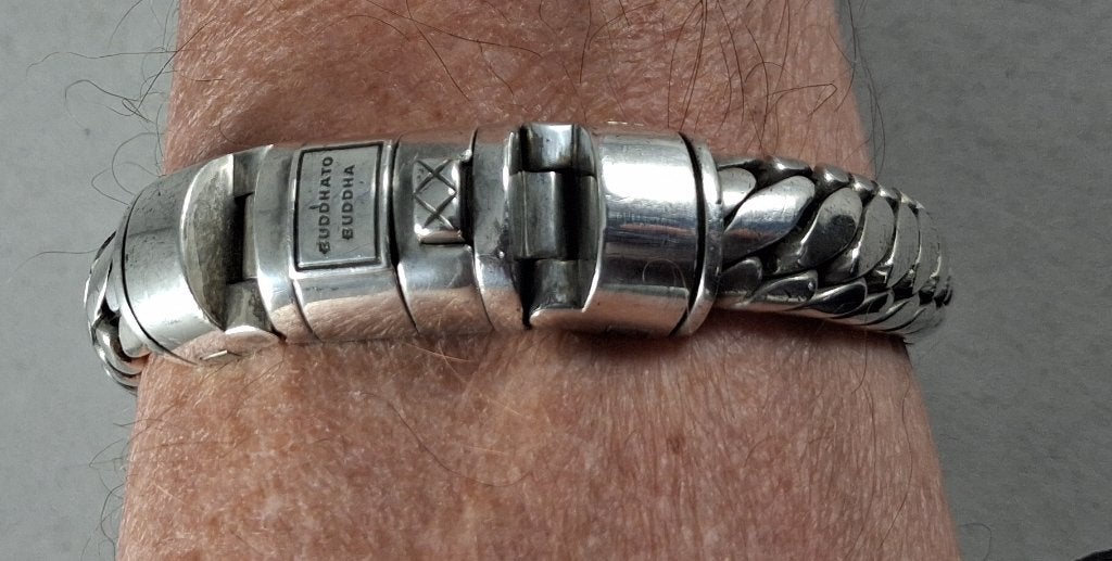 Zilveren armketting armband 19 cm  925 buddha to buddha, Gebruikt, Buddha to Buddha, Ophalen of Verzenden, Www.zilverjuwelier.nl