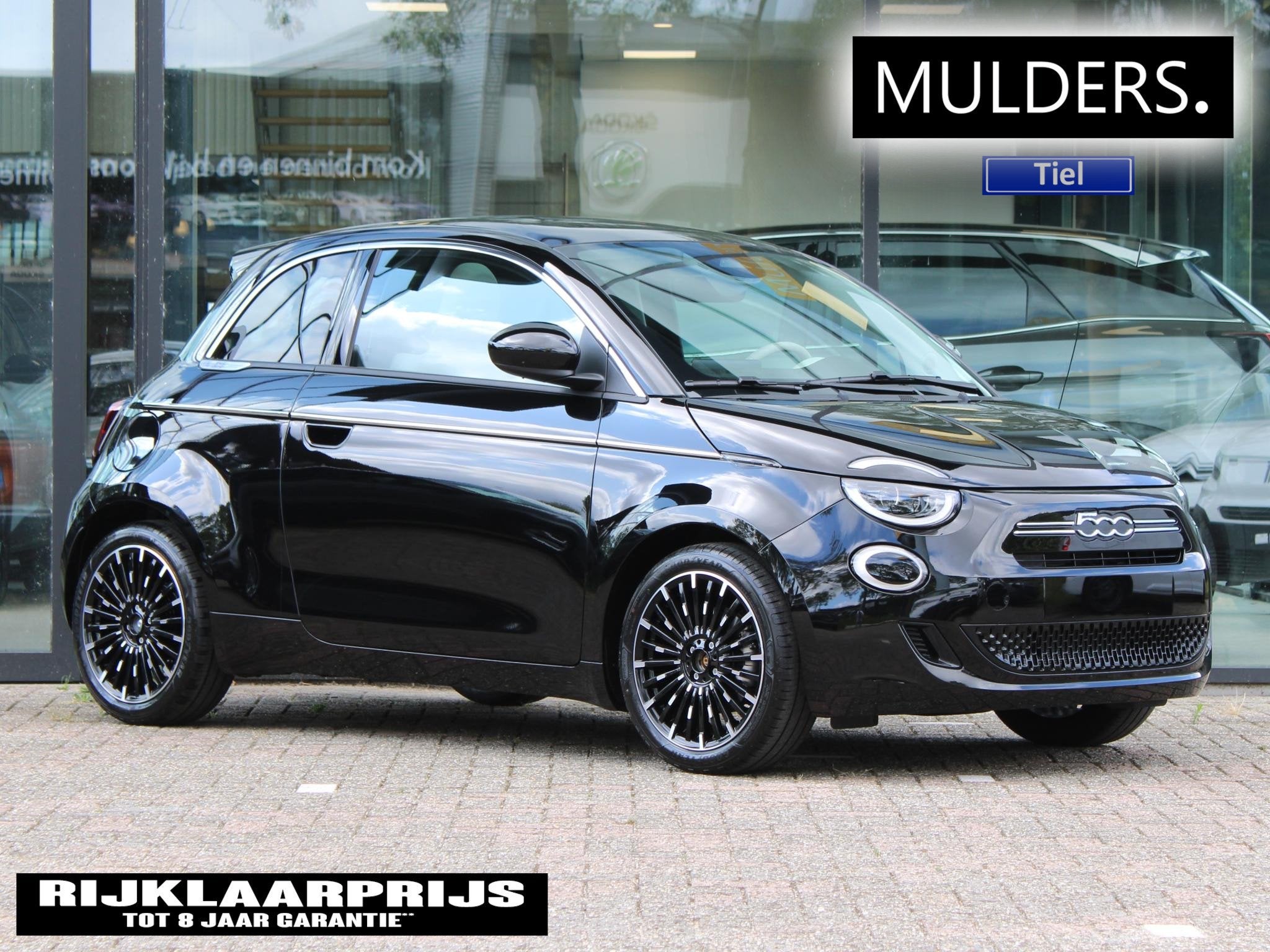 Fiat 500 1.0 Hybrid La Prima VOORRAAD KORTING, Auto's, Fiat, 12 maanden, 4 stoelen, Zwart, Origineel Nederlands