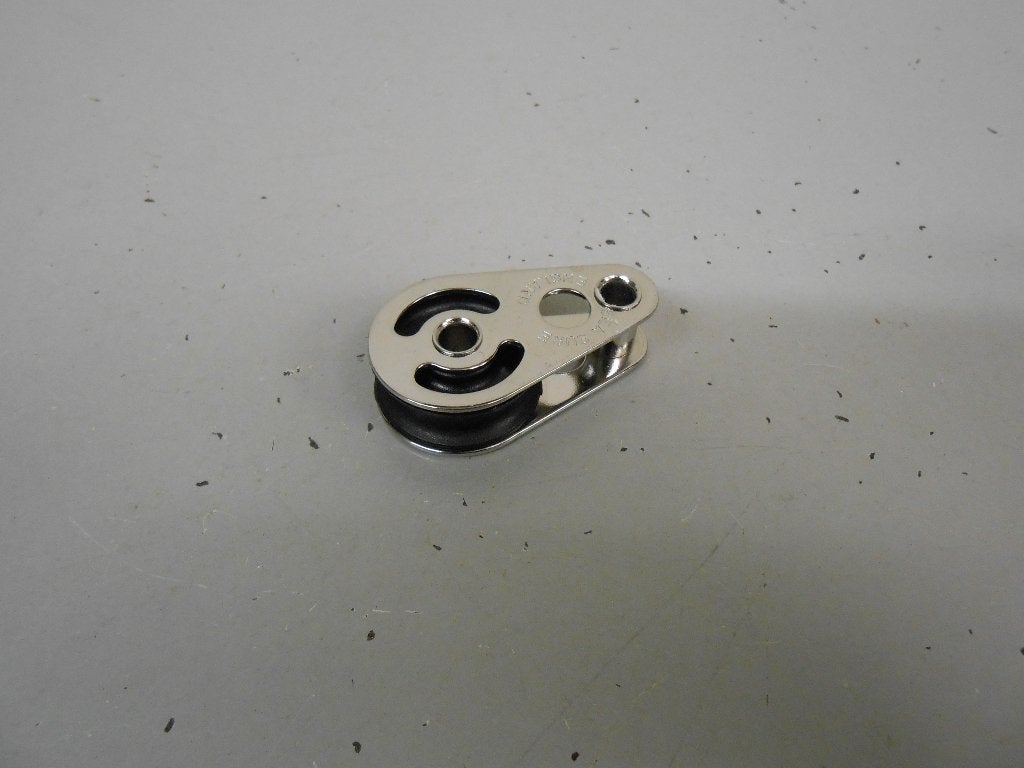 Mini enkelschijfs Blokje, Katrol, RVS, voor 6 - 8 mm lijn, Ophalen of Verzenden, Nieuw, Lijn of Blok