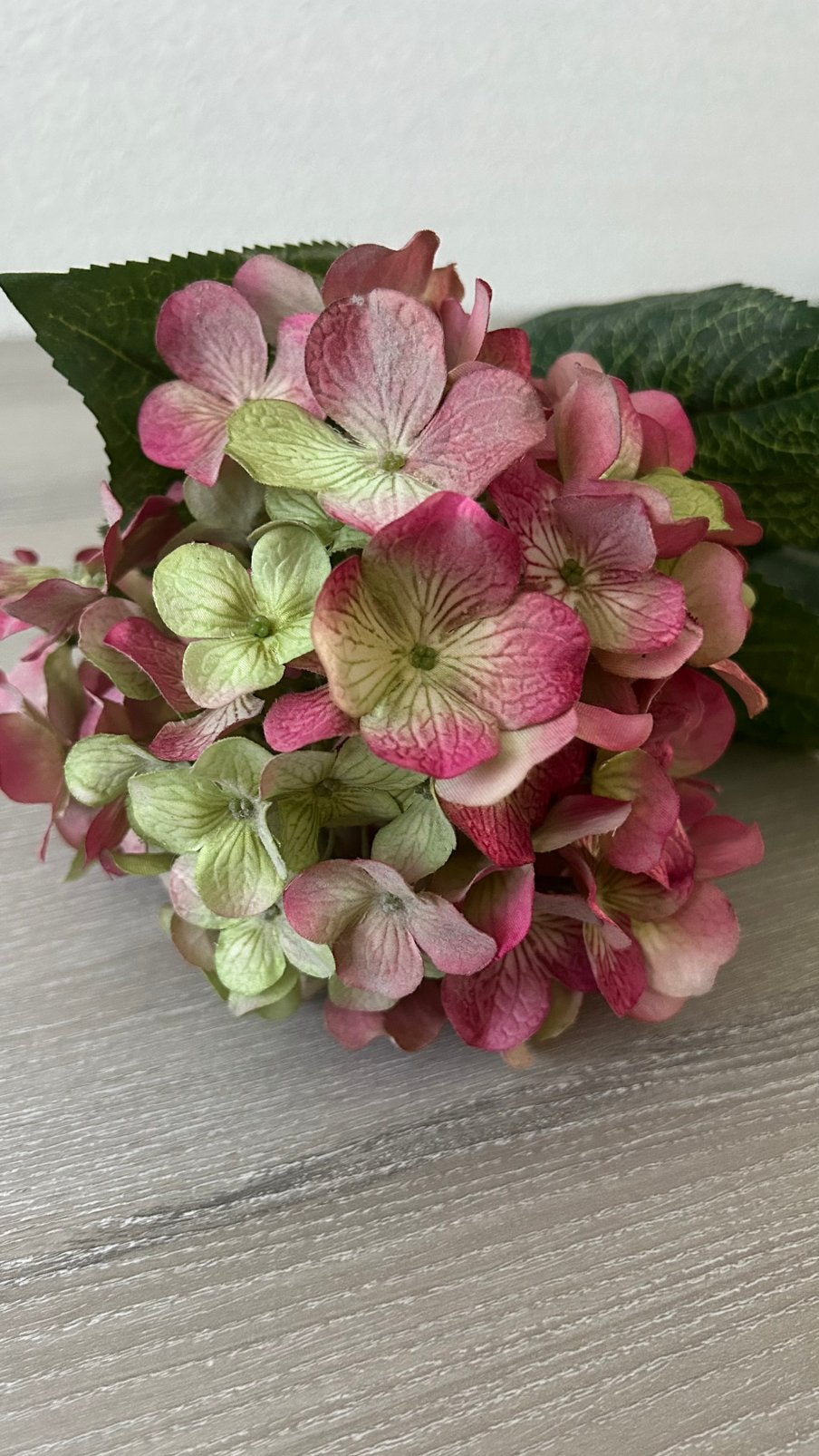Kunstbloem roze hortensia, Binnen, Gebruikt, Roze, 70 cm