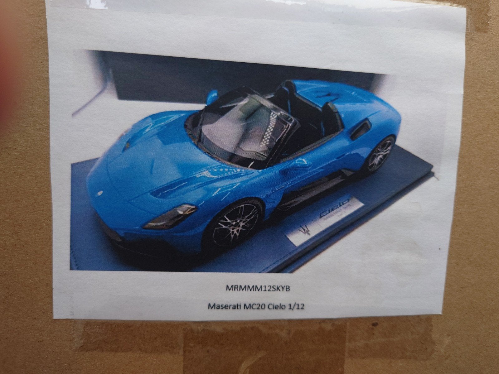 Maserati MC20 Cielo 1:12, Ophalen of Verzenden, Nieuw, Auto