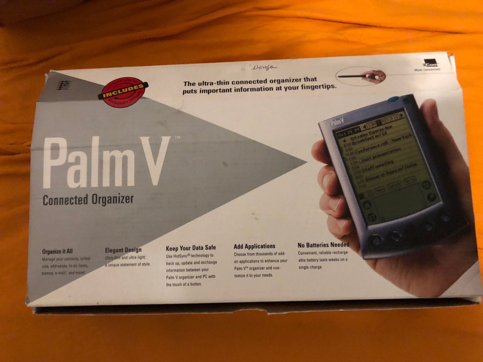 Palm V Connected Organizer PDA met accessoires, Telecommunicatie, Gebruikt, Ophalen of Verzenden, PalmOS, Met stylus of aanraakpen