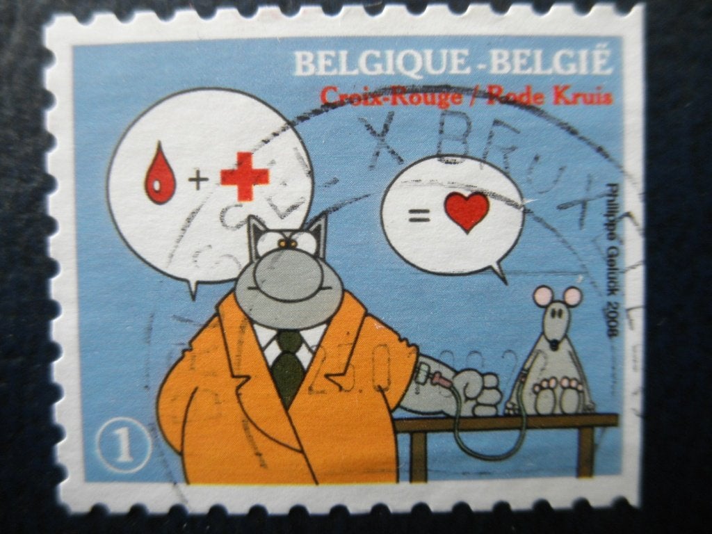 Postzegels België 2008 Rode Kruis - cw. 1,00., Postzegels en Munten, Ophalen of Verzenden, Gestempeld, Rode kruis
