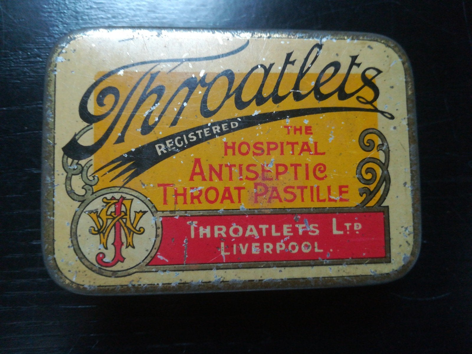 origineel blikje throatlets liverpool, Verzamelen, Blikken, Ophalen of Verzenden, Overige