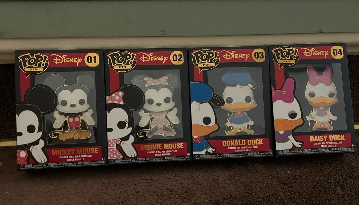 Funko Pop! Disney Pins: Mickey, Minnie, Donald, Daisy, Ophalen of Verzenden, Mickey Mouse, Nieuw, Overige typen
