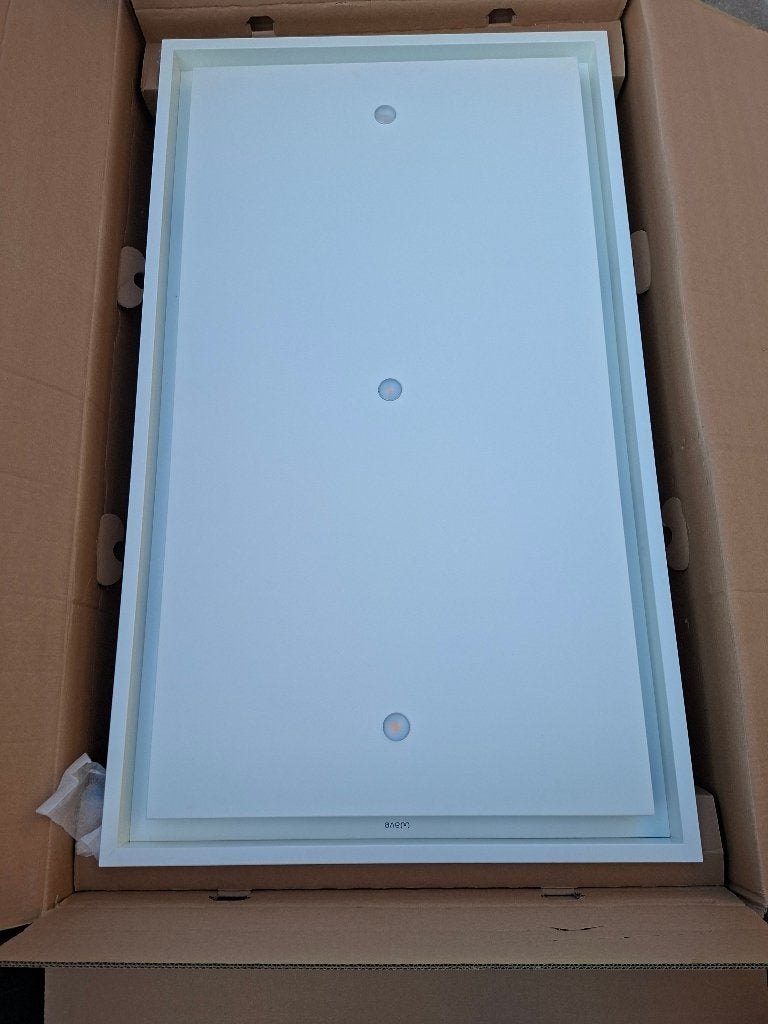 Wave 863.34 plafondunit afzuigkap 120x70 cm wit – motorloos, Ophalen, Zo goed als nieuw, Inbouw, Overige typen