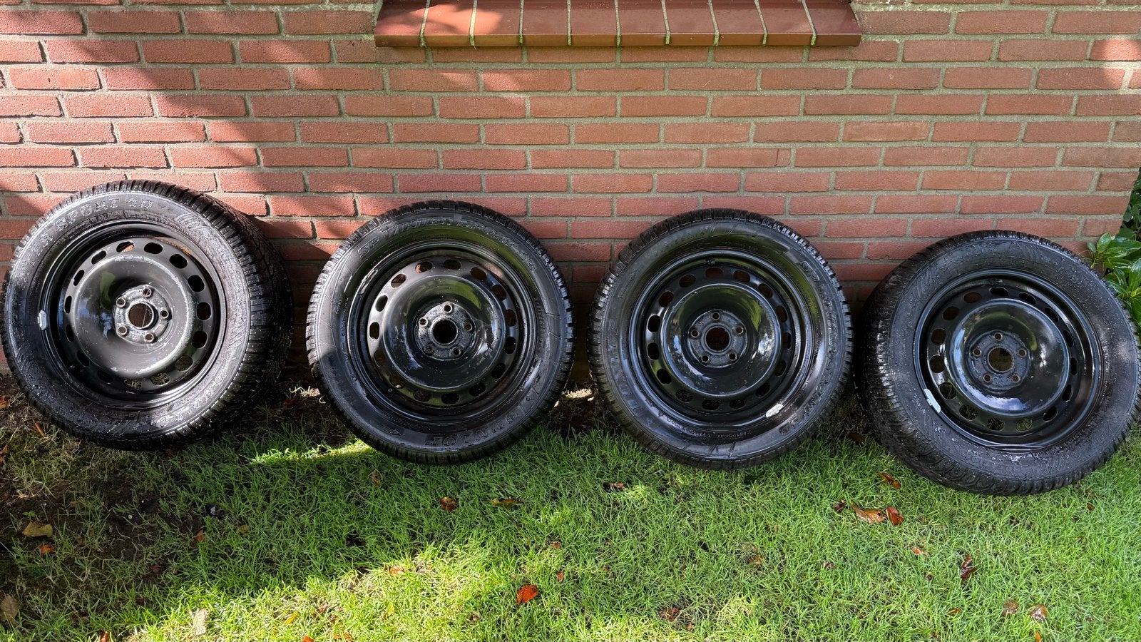 Dunlop Winter Sport 4D Winterbanden op stalen velgen, Ophalen, 16 inch, Banden en Velgen, Winterbanden