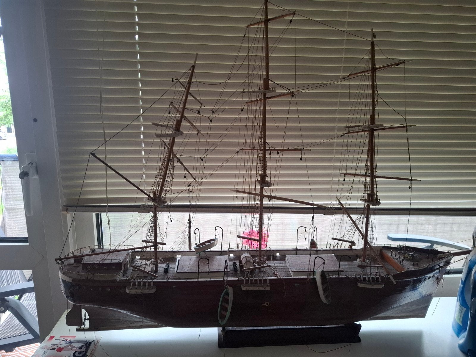 Gedetailleerd houten scheepsmodel, Hobby en Vrije tijd, Modelbouw | Boten en Schepen, Gebruikt, Groter dan 1:32, Overige merken