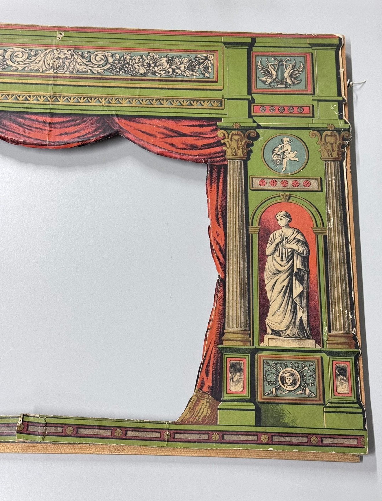 Puppet muppet & marionnette Antiek 1900 theater rand frame, Ophalen of Verzenden