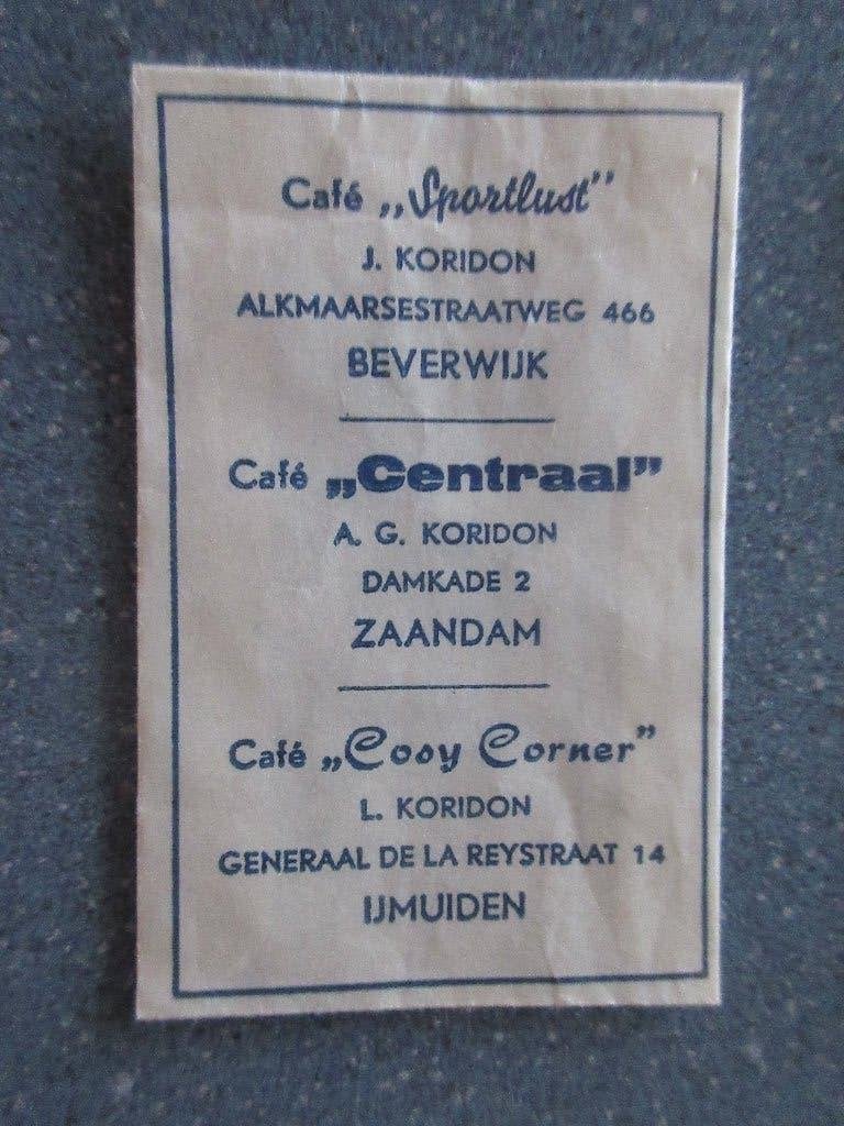 IJmuiden e.a., café Cosy Corner, Verzenden
