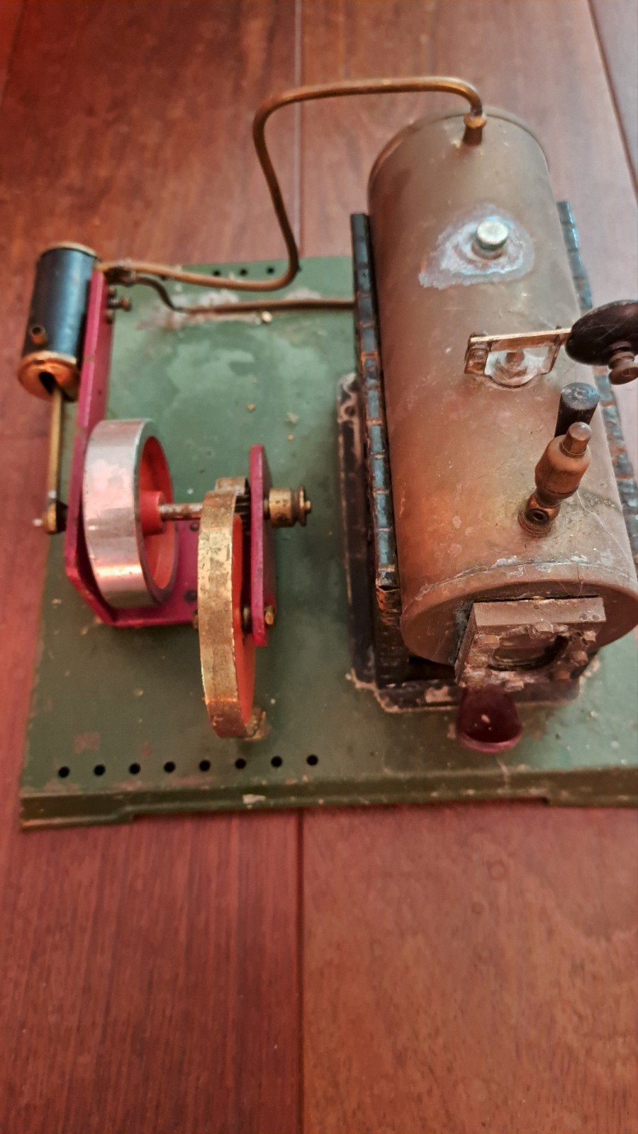Antieke Stoommachine Model - Vintage Stoommodel, Overige merken, Gebruikt, Ophalen of Verzenden, Groter dan 1:32
