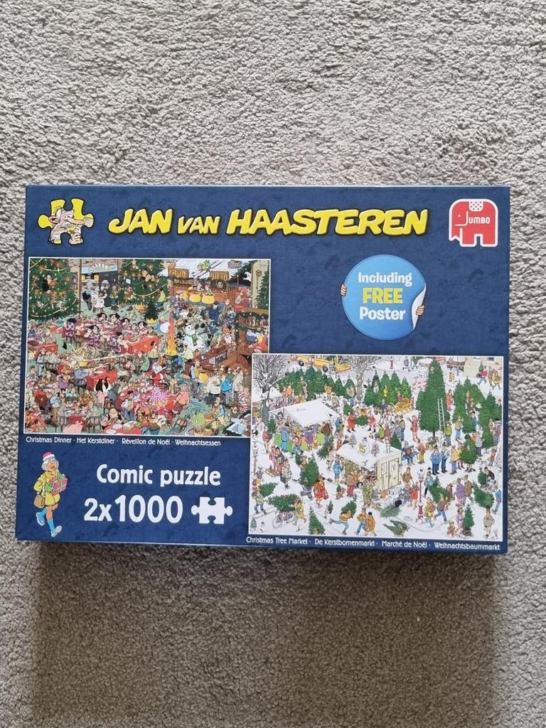 3 Jan van Haasteren puzzels., Ophalen of Verzenden, 500 t/m 1500 stukjes, Zo goed als nieuw