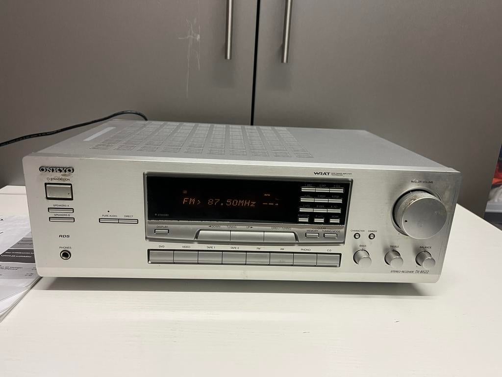 Onkyo TX-8522 Stereo Receiver - 2x100W - Werkend en netjes, Audio, Tv en Foto, Tuners, Ophalen of Verzenden, Gebruikt