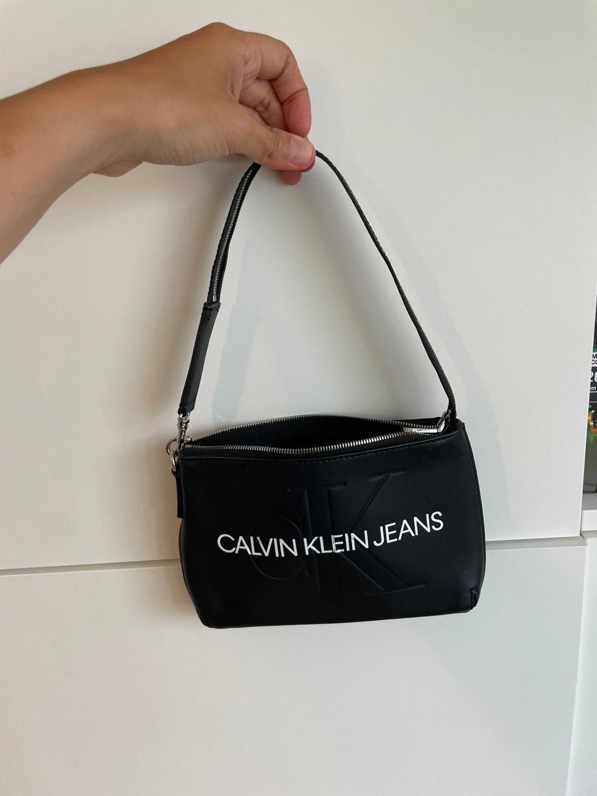 Calvin Klein Tas, Ophalen of Verzenden, Zo goed als nieuw, Zwart, Handtas