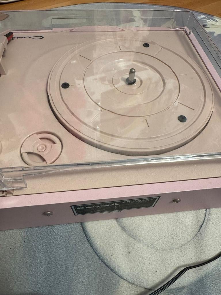 Crosley roze platenspeler, Audio, Tv en Foto, Platenspelers, Ophalen of Verzenden, Zo goed als nieuw, Overige merken