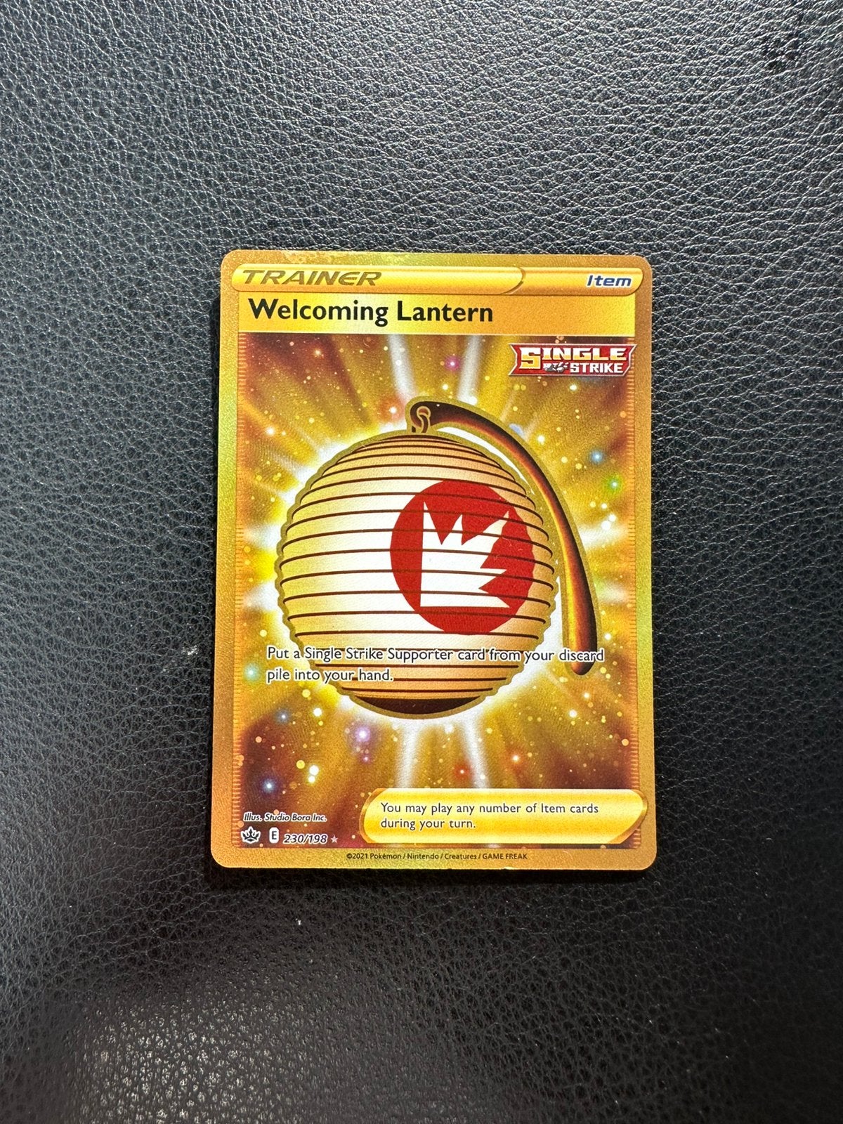 Welcoming lantern goud pokemonkaart, Ophalen of Verzenden, Nieuw, Losse kaart, Foil