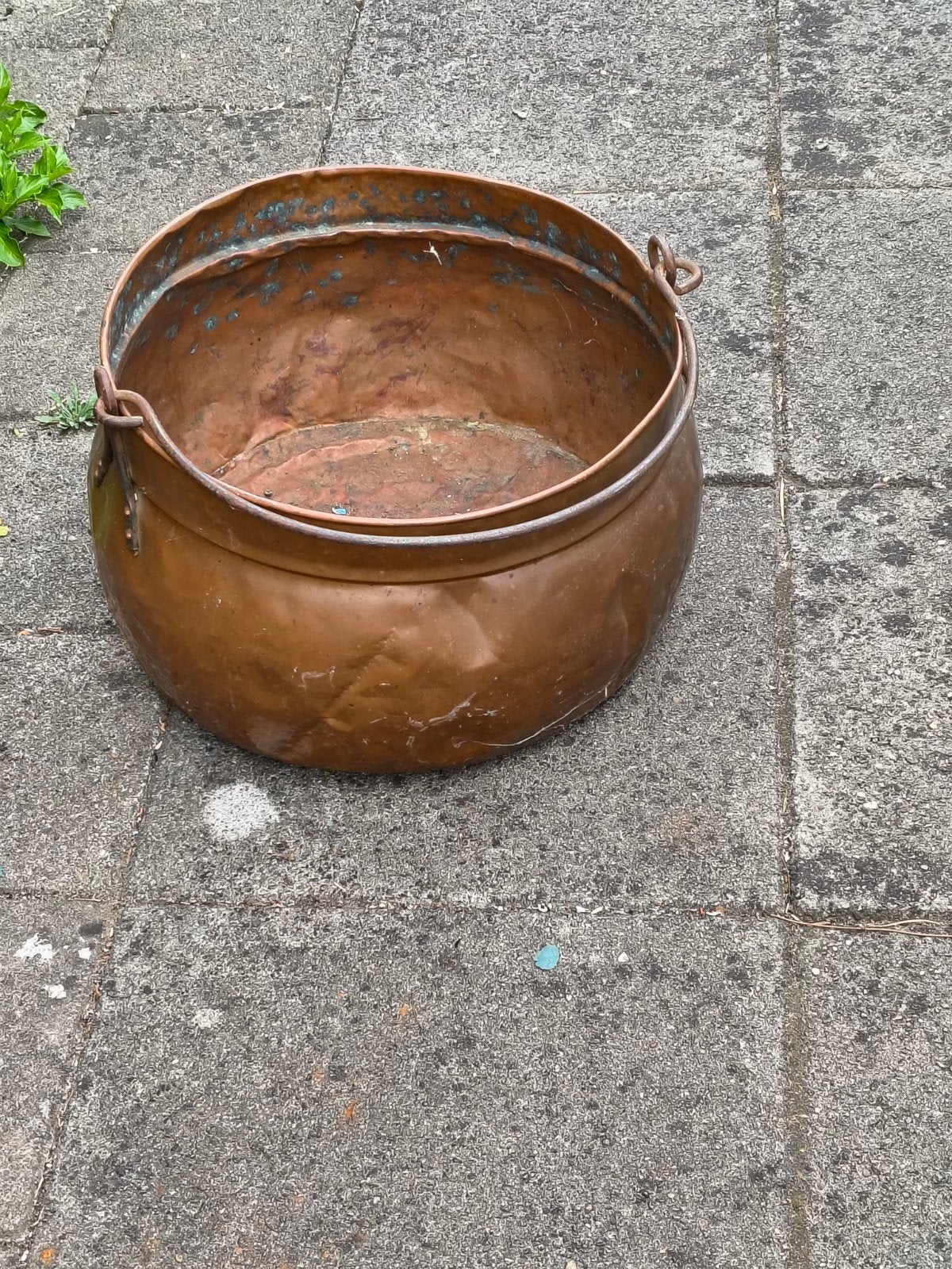 Antieke Koperen Ketel - Decoratieve Pot, Ophalen, Koper