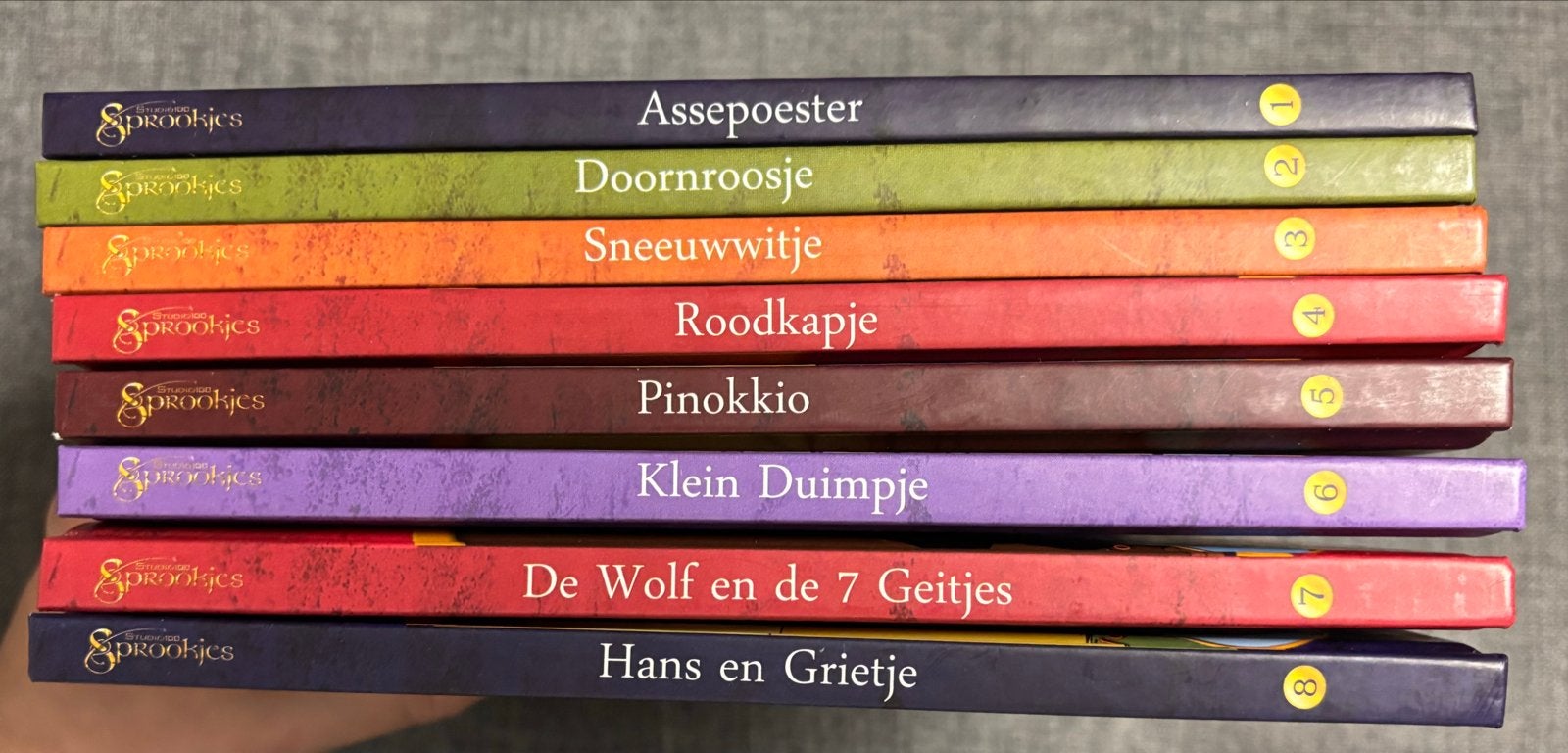 Sprookjesboeken set - 8 klassieke verhalen, Ophalen, Zo goed als nieuw
