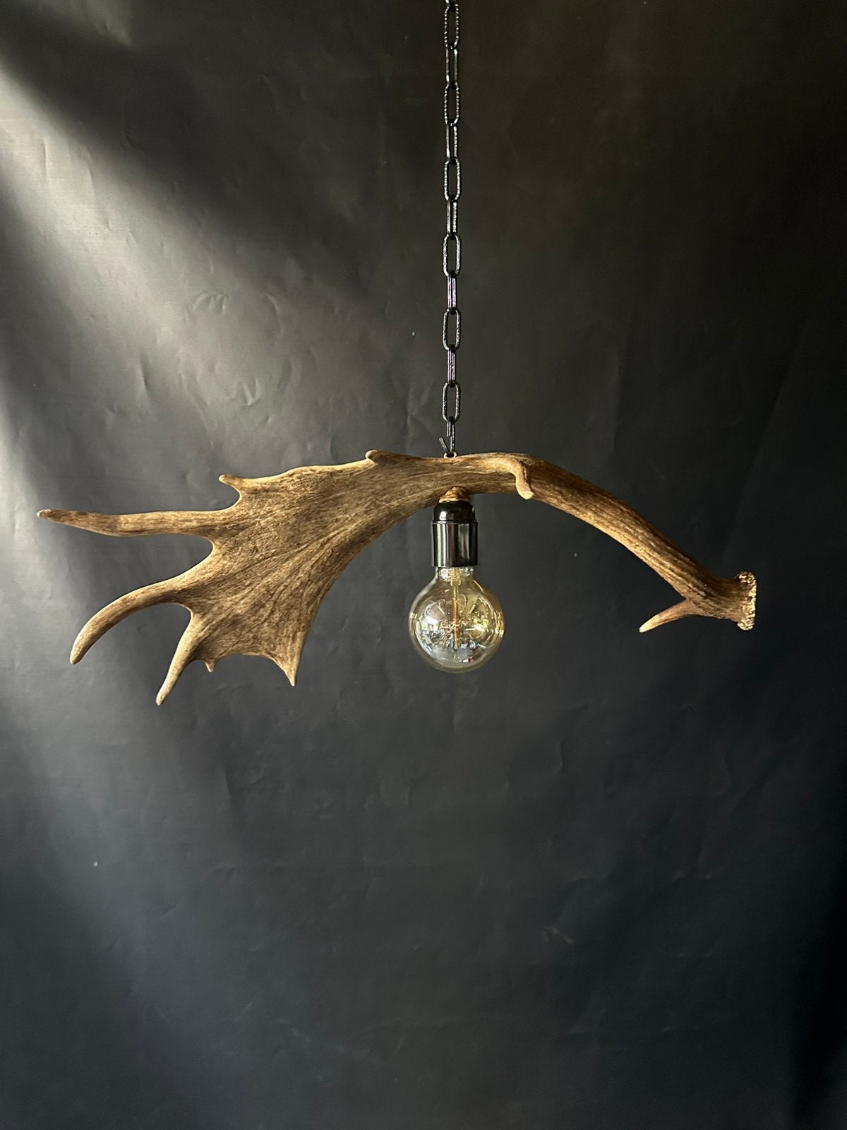 Geweienlamp.lamp.hanglamp.geweien.edelhert.damhert.brocante, Ophalen of Verzenden, Nieuw