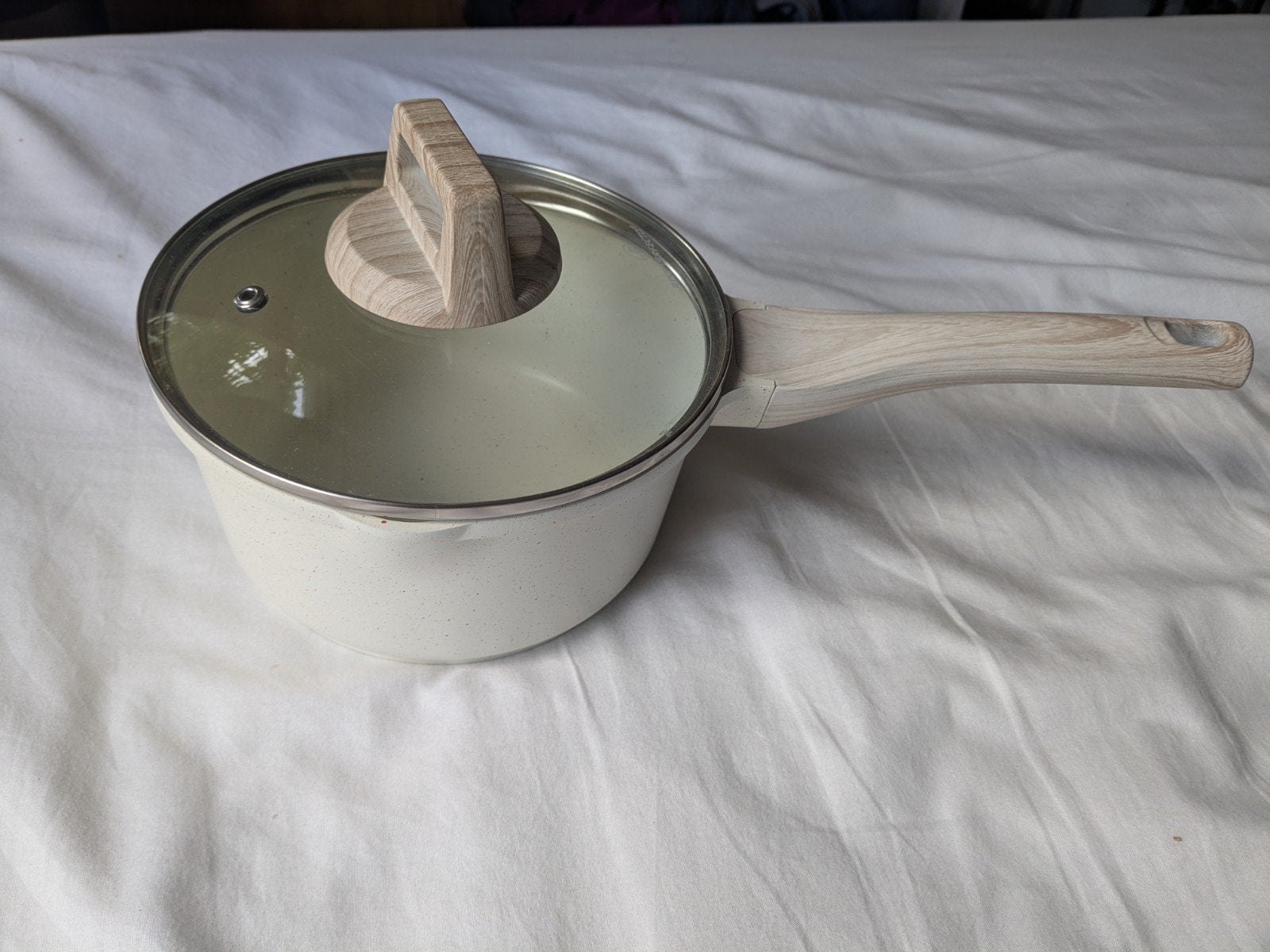 Just perfecto steelpan/soeppannetje, Ophalen of Verzenden, Zo goed als nieuw, Rvs