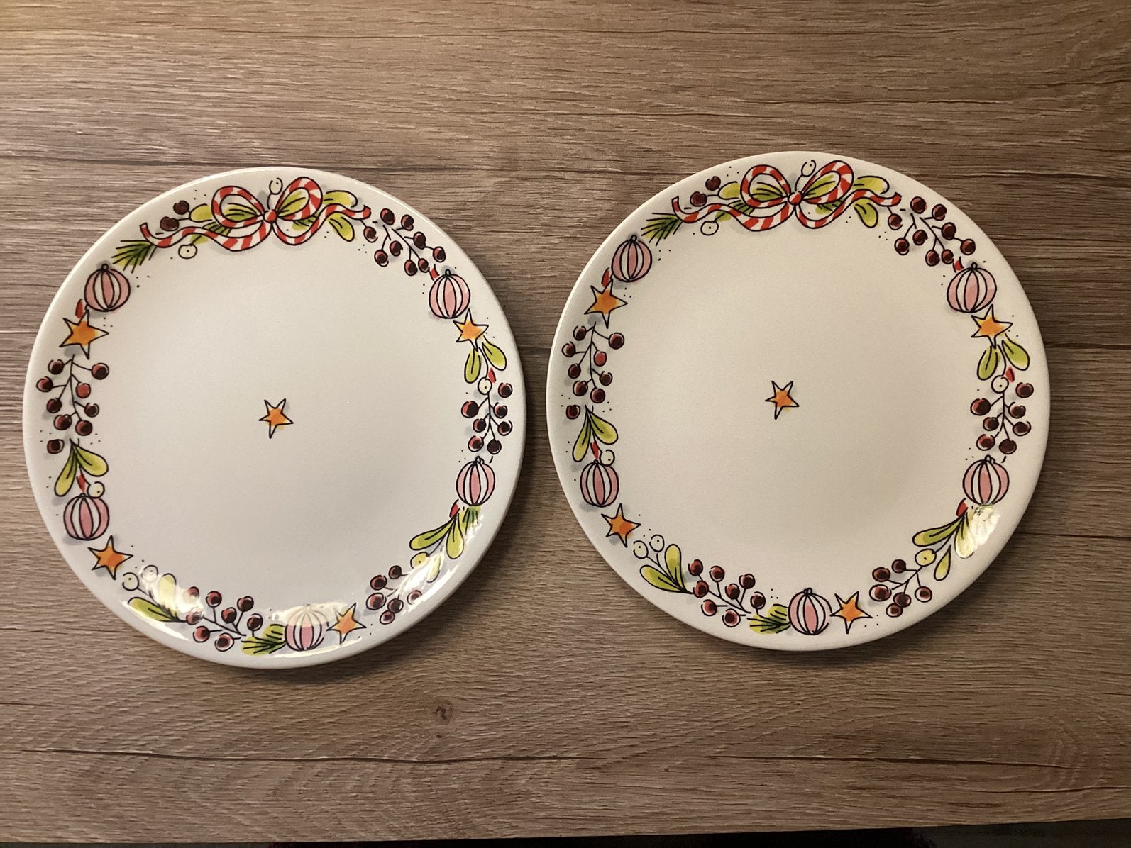 Blond Amsterdam Kerst dinerborden 18 cm (2 stuks), Ophalen of Verzenden, Nieuw, Blond Amsterdam