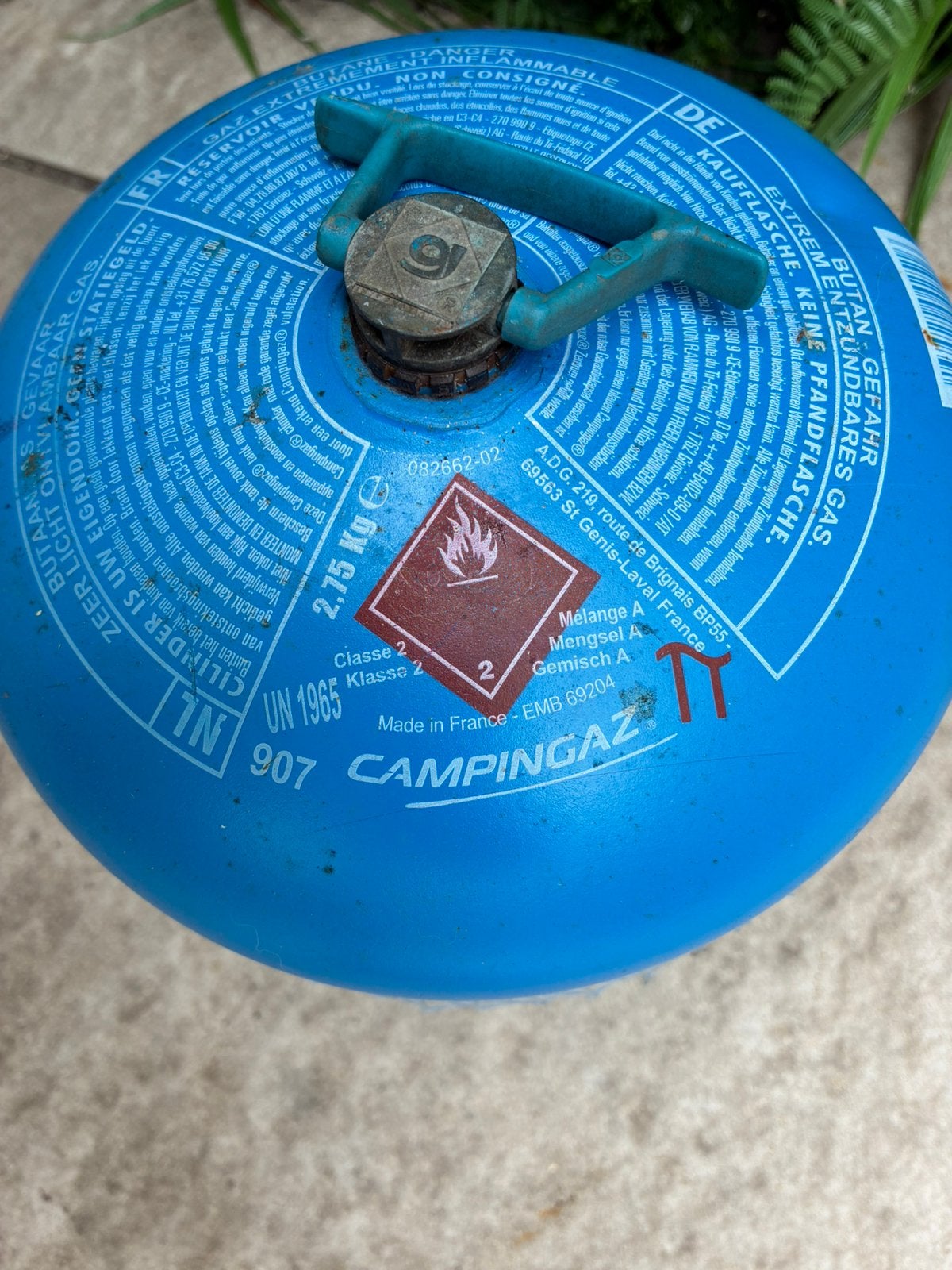 Lege campingaz 907, Ophalen, Gebruikt