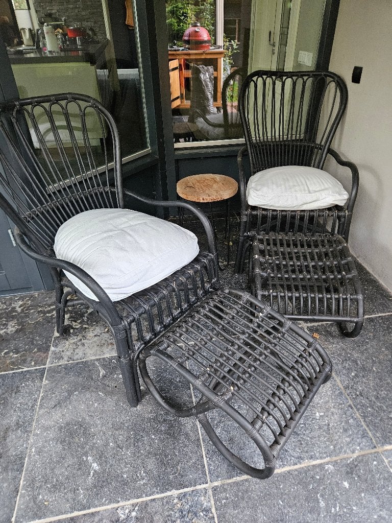 Rotan stoelen tuinset, Gebruikt, Rotan, Stoel, Tuinset