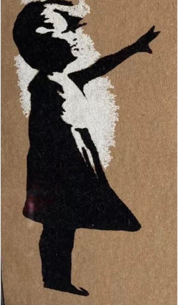 BANKSY : werk beperkt tot 50 exemplaren. ingelijst verkocht, Antiek en Kunst, Kunst | Designobjecten, Ophalen of Verzenden