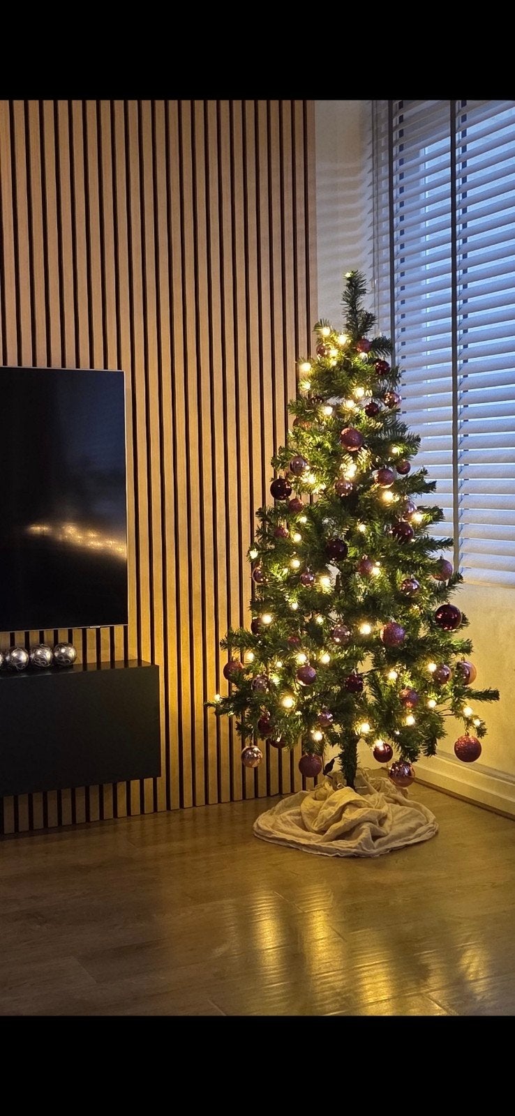 Kunstkerstboom met verlichting, 150 cm hoog, Diversen, Kerst, Ophalen, Zo goed als nieuw
