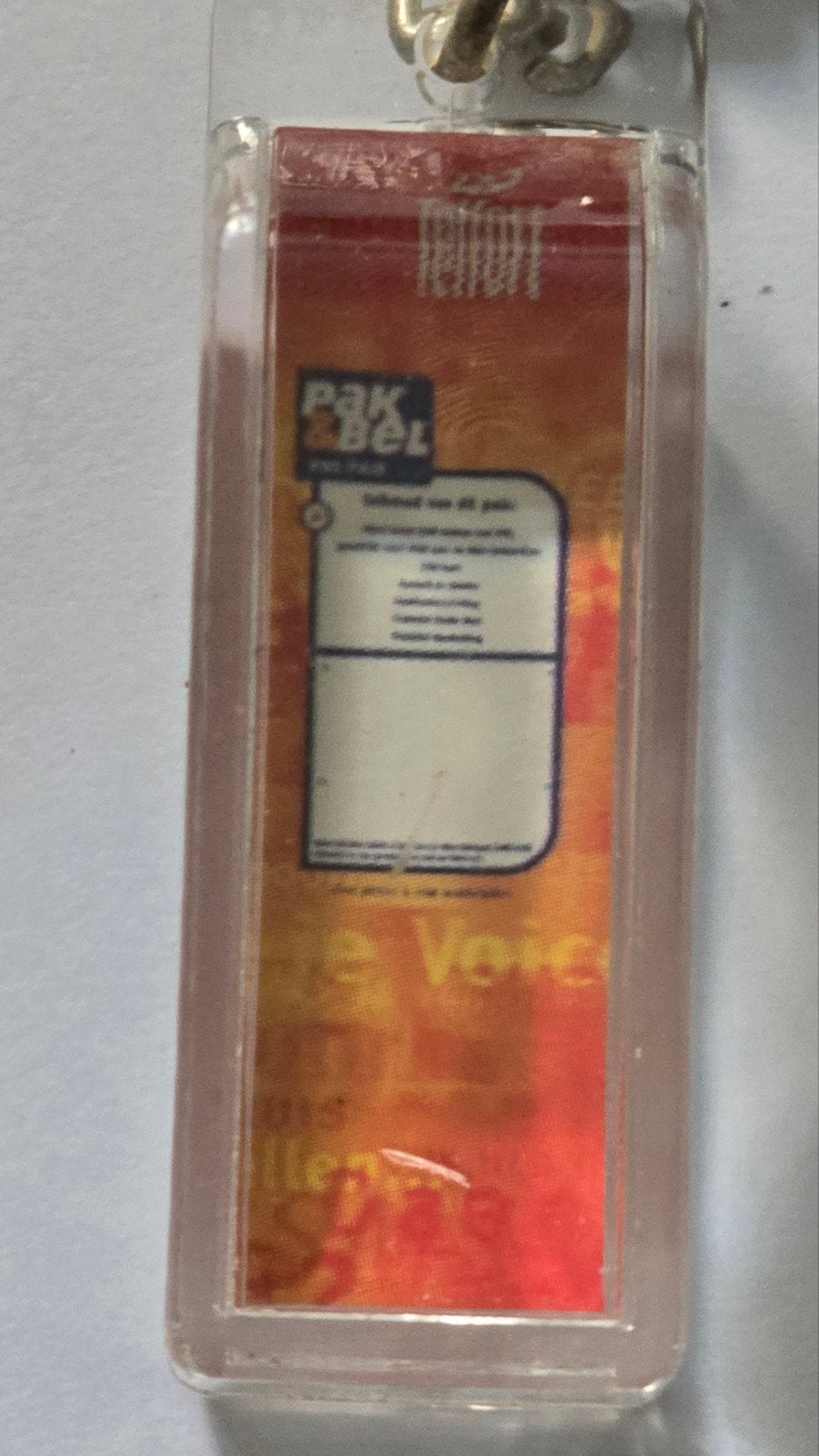 Vintage Pak & Bel Sleutelhanger - Uniek Verzamelobject, Ophalen of Verzenden, Gebruikt, Merk