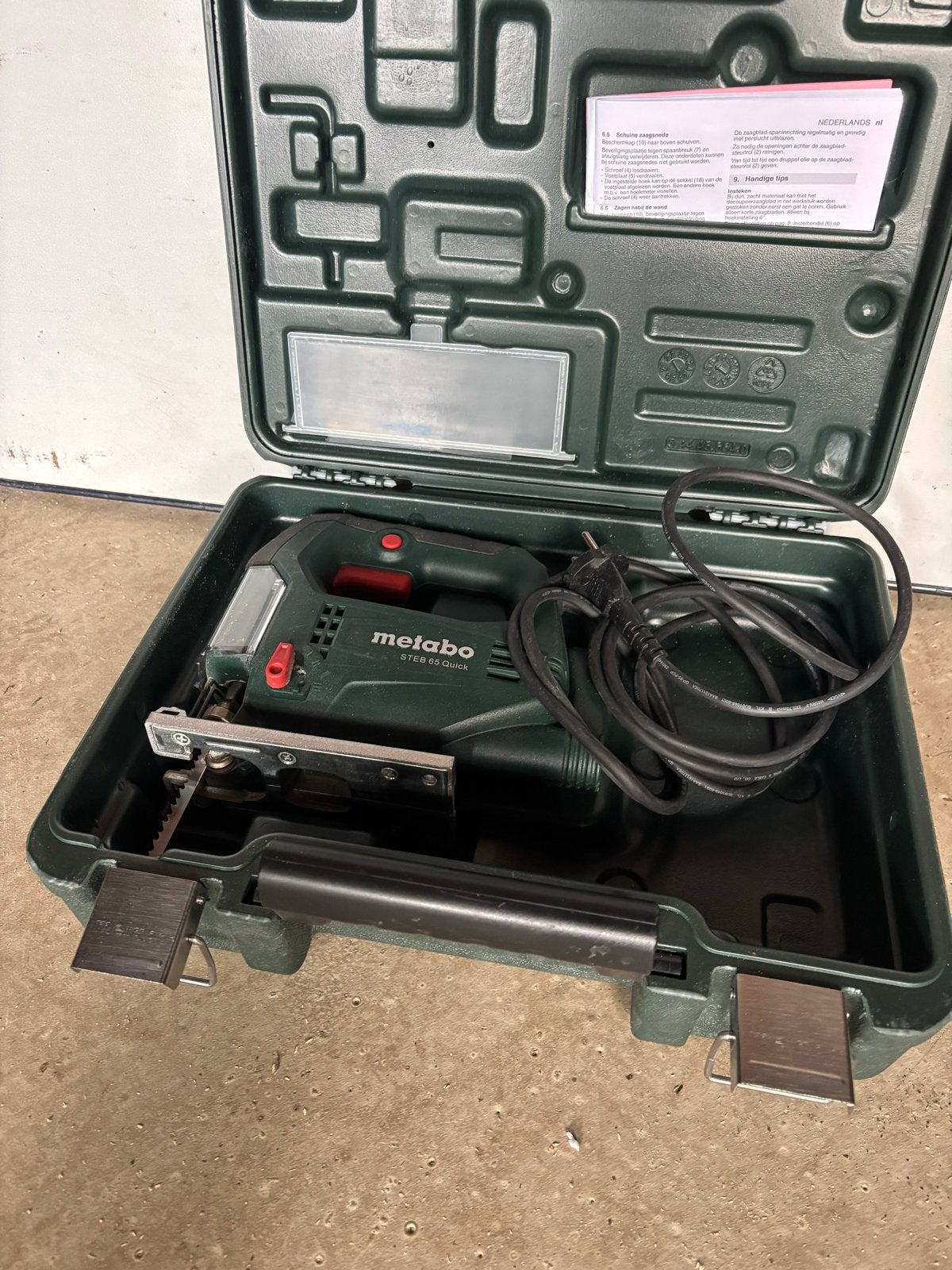 Metabo STEB 65 Quick Decoupeerzaag - Zo goed als nieuw, Doe-het-zelf en Verbouw, Gereedschap | Zaagmachines, Decoupeerzaag, Ophalen of Verzenden