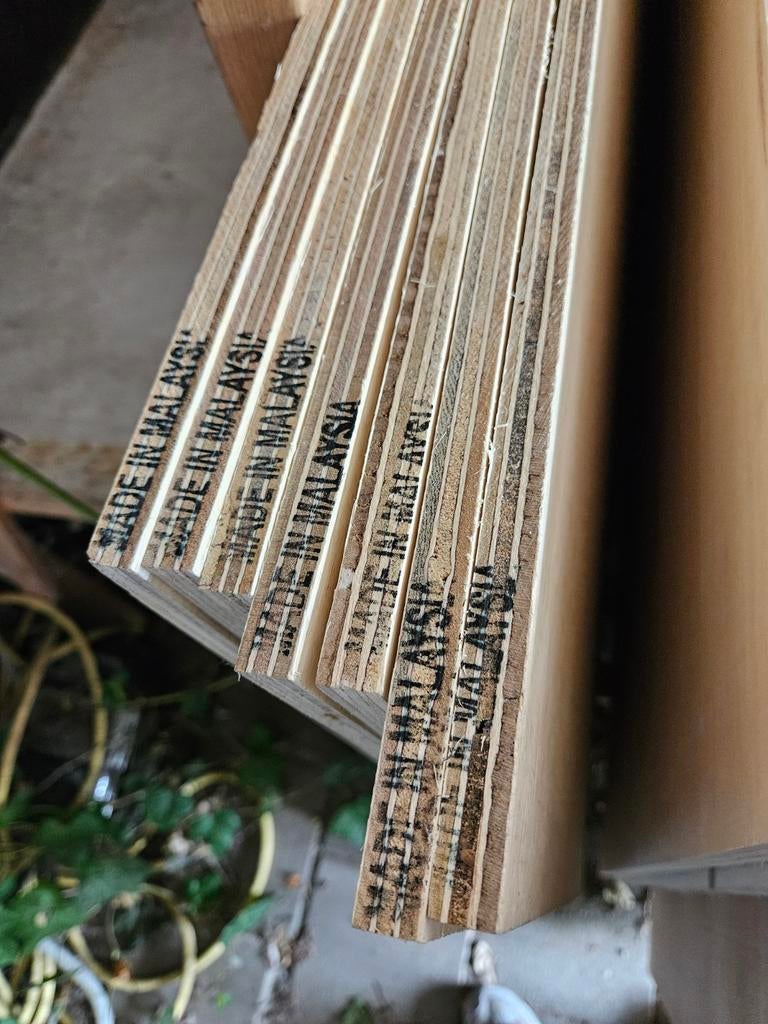 7 platen 15mm Multiplex 2240  1220 mm B/BB WBP FSC, Doe-het-zelf en Verbouw, Hout en Planken, Nieuw, Ophalen