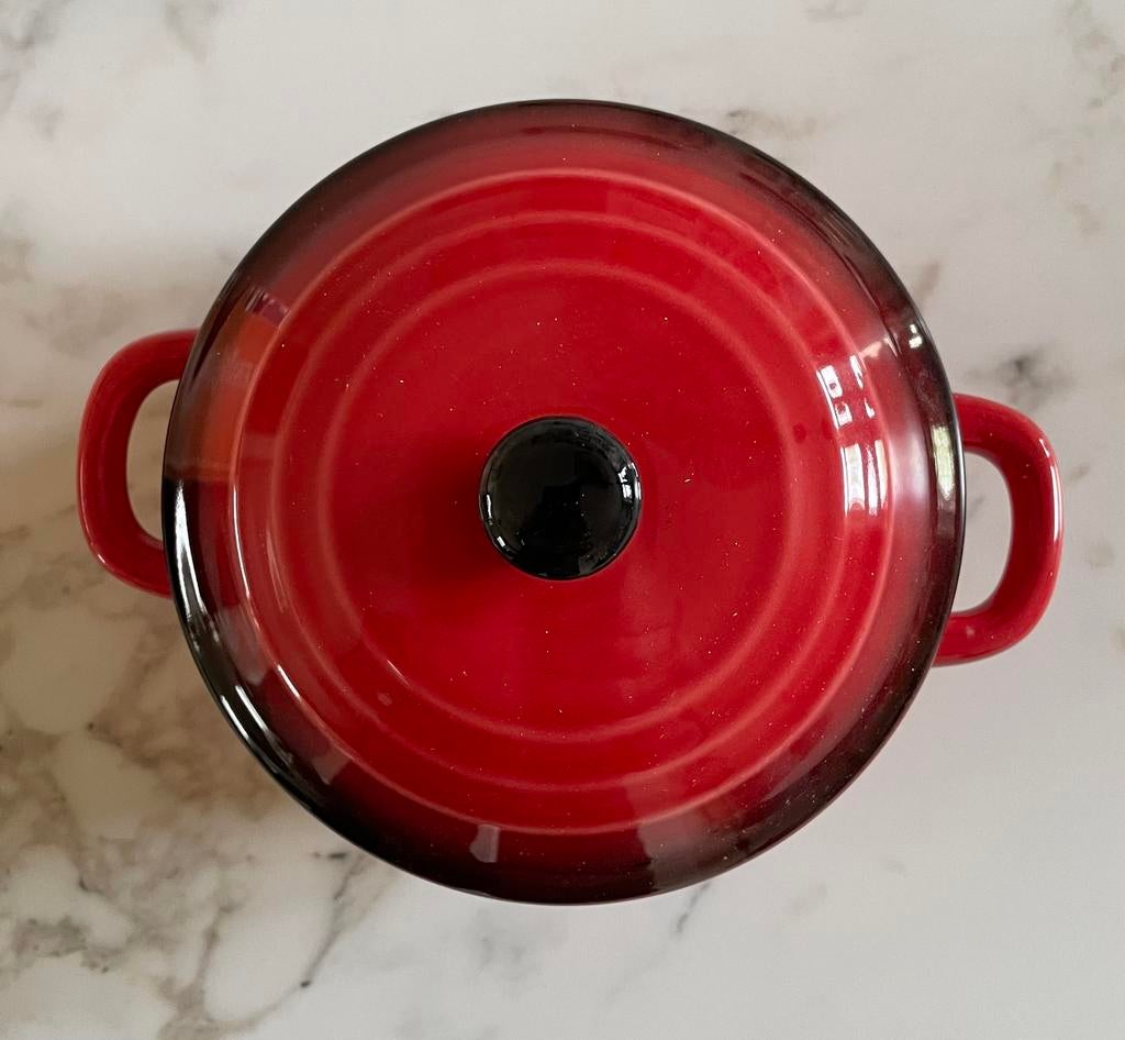 Mini ovenschaaltje rood, 0,3 liter, Ophalen of Verzenden, Gebruikt, Overige materialen, Pot, Bus of Blik