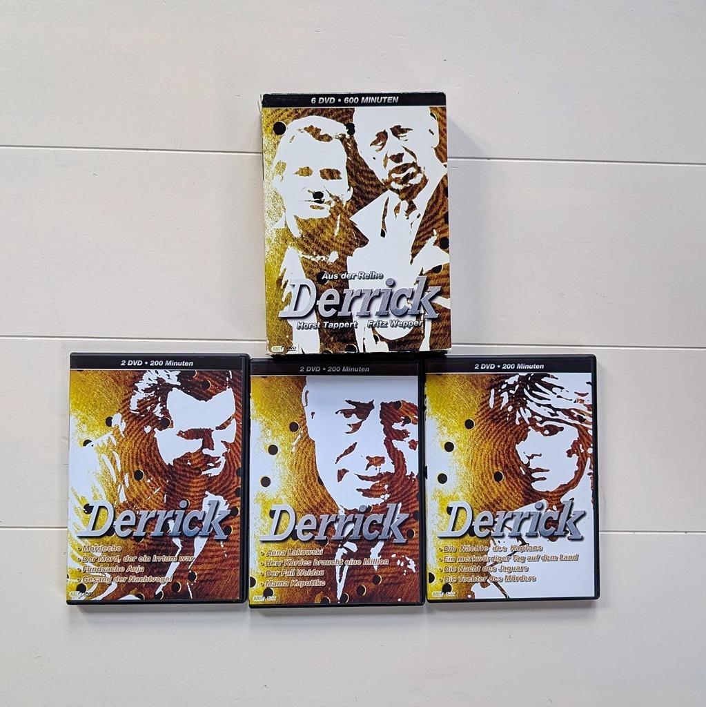 Derrick, 6 x DVD Box, Duitse Crimi Serie, Cd's en Dvd's, Dvd's | Tv en Series, Vanaf 12 jaar, Ophalen of Verzenden, Zo goed als nieuw