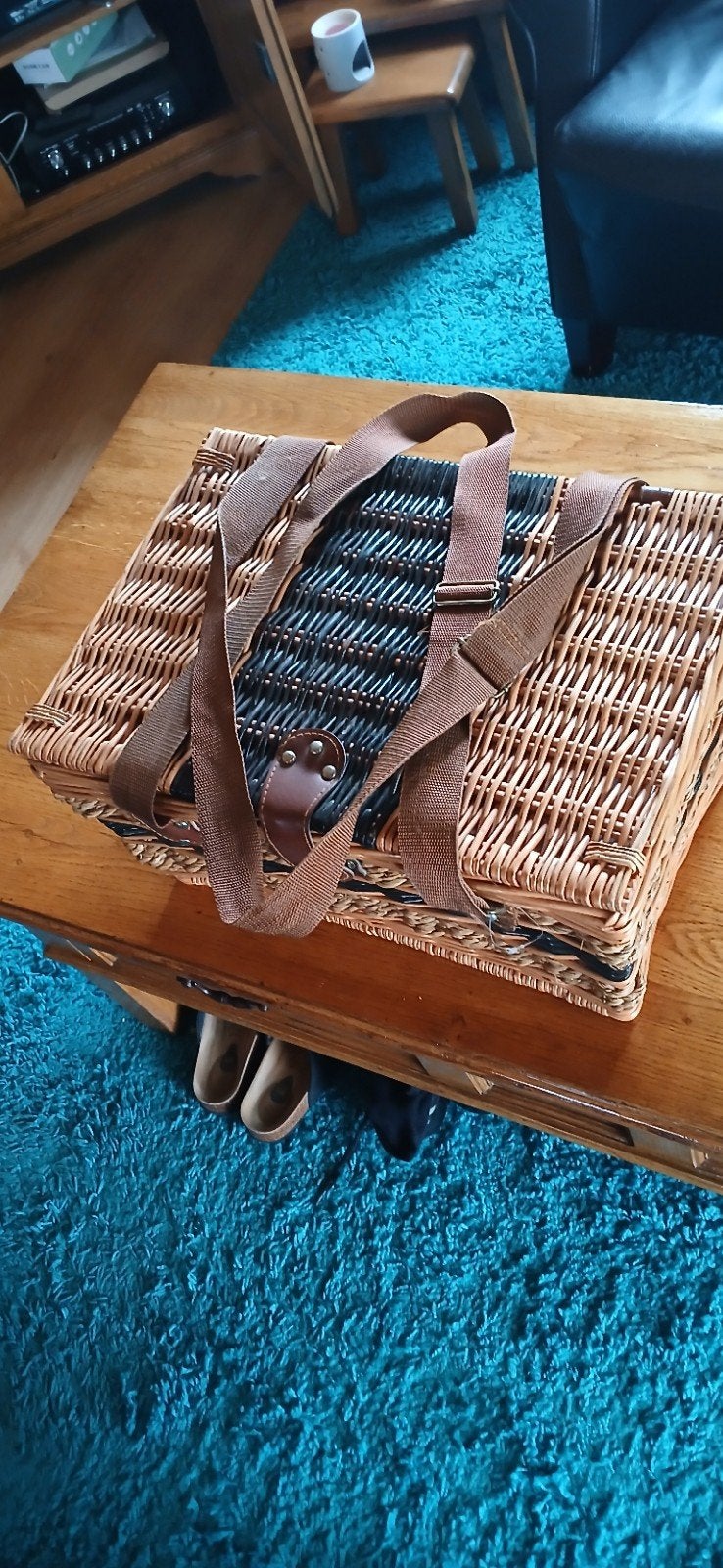 Complete picknickmand voor 4 personen - Zo goed als nieuw, Ophalen, Zo goed als nieuw