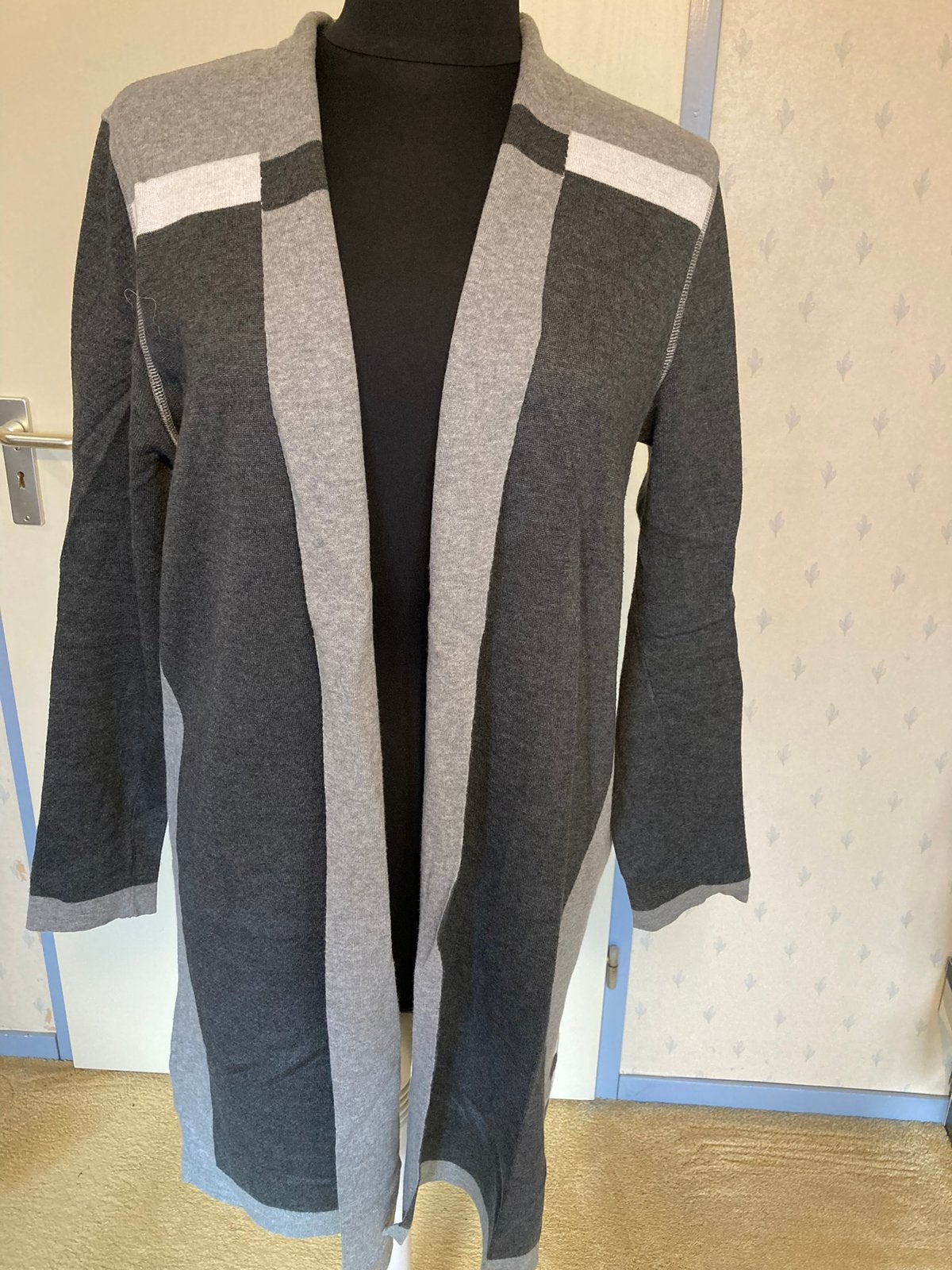026 Expresso vest Jennifer in maat L grijs/off white, Verzenden, Zo goed als nieuw, Maat 42/44 (L), Grijs